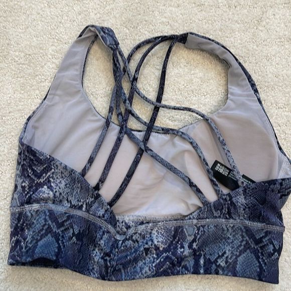 Victoria's Secret Blue Snake Print Bra - Picture 2 of 5